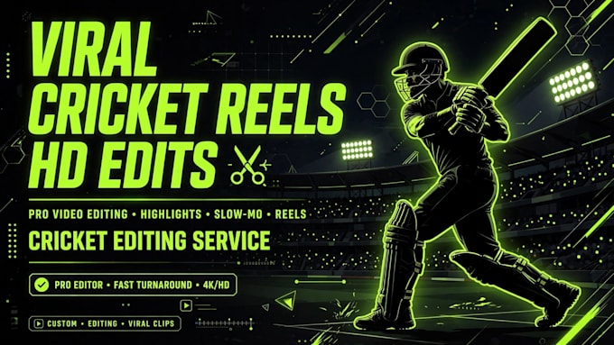 create viral cricket reels and sports edits