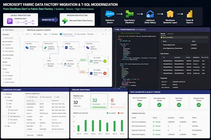 build power bi dashboards and microsoft fabric solutions