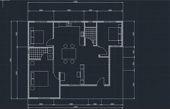 create or redraw a 2d floor plan in autocad