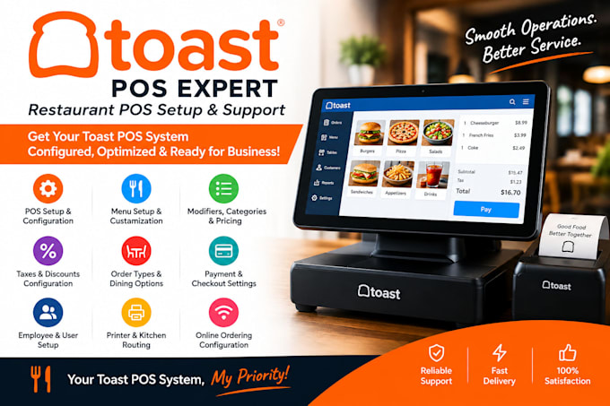 set up, configure, and customize your toast pos system