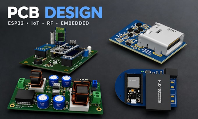 Design pcb, embedded systems, esp32, iot, rf pcb and raspberry pi by ...