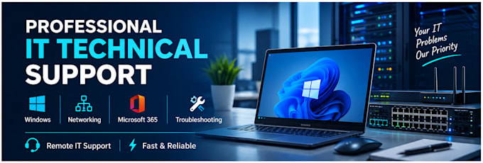 provide professional IT technical support, troubleshooting and remote assistance