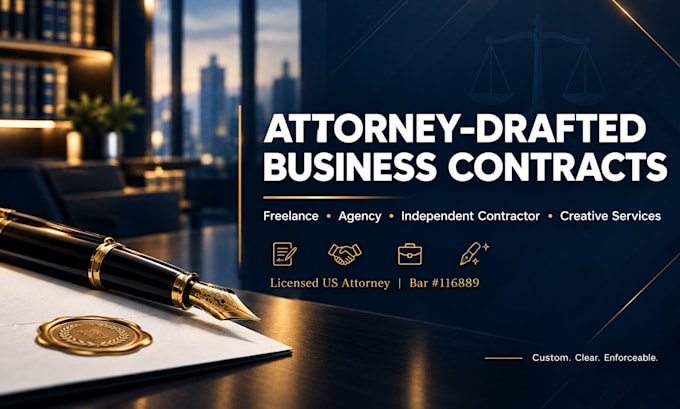 draft a custom independent contractor and freelancer client agreement