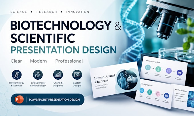 design biotechnology and scientific presentations