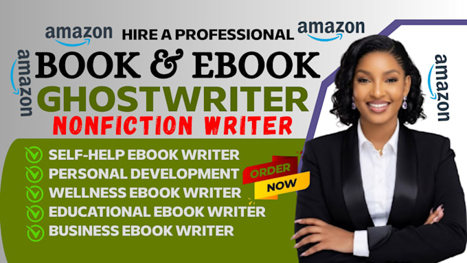 ghostwrite self improvement, personal growth or educational ebook nonfiction
