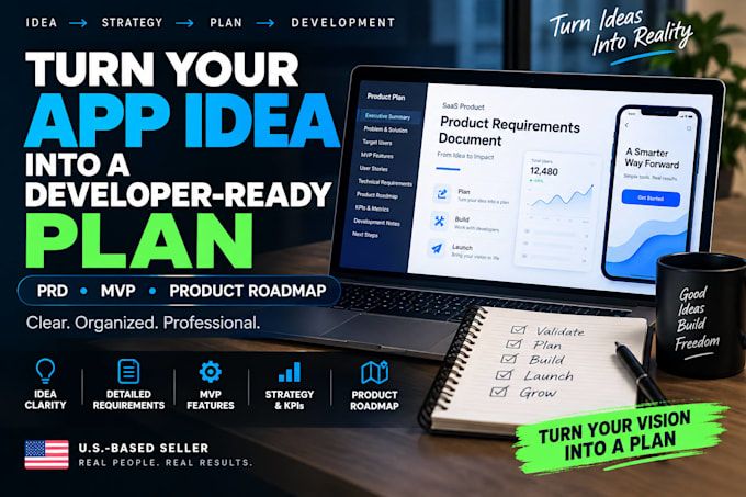 create your product roadmap, prd, mvp and product strategy