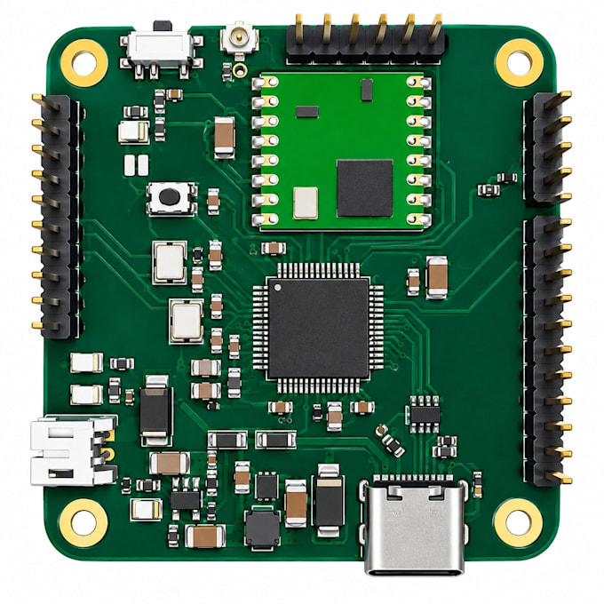 design rf pcb, antenna, esp32, stm32, high speed, multilayer and lora pcb