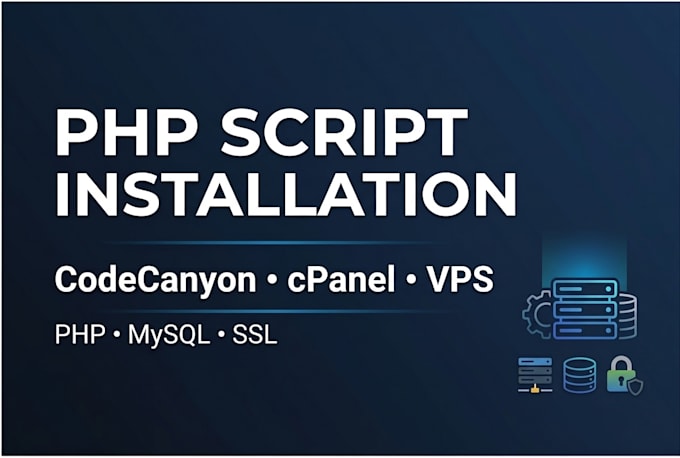 install PHP scripts on cpanel, vps, or any server
