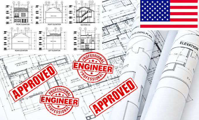 create civil structural engineering drawings for california texas florida permit