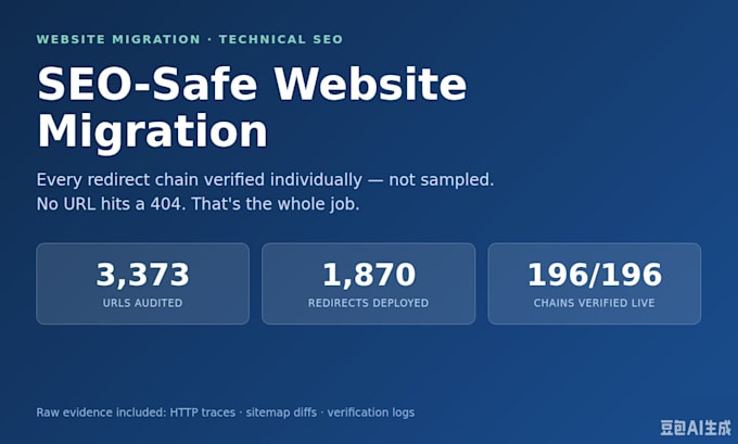 do an SEO safe website migration with 301 redirects and full audit