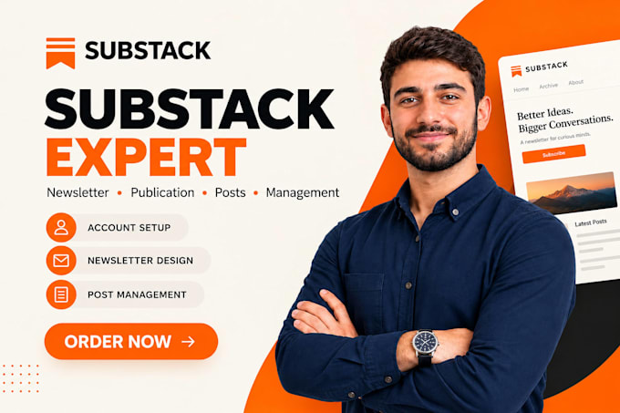 setup substack account substack newsletter design manage substack post substack