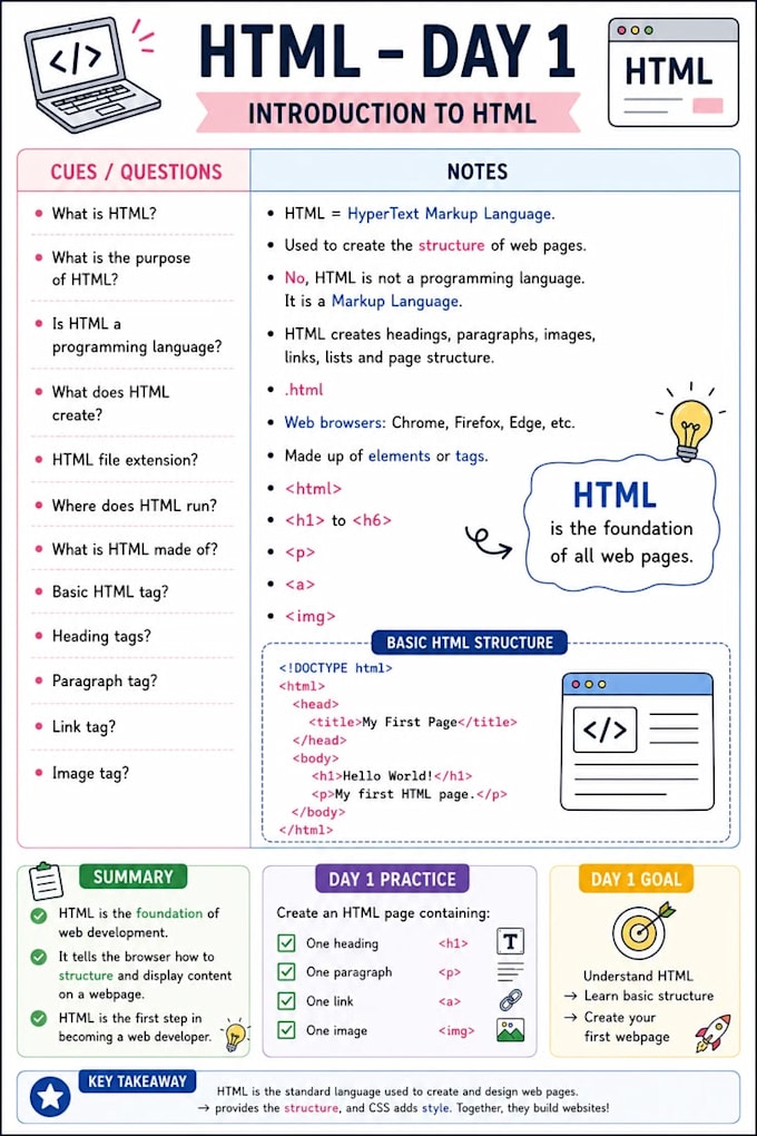 create ai powered educational notes and infographics
