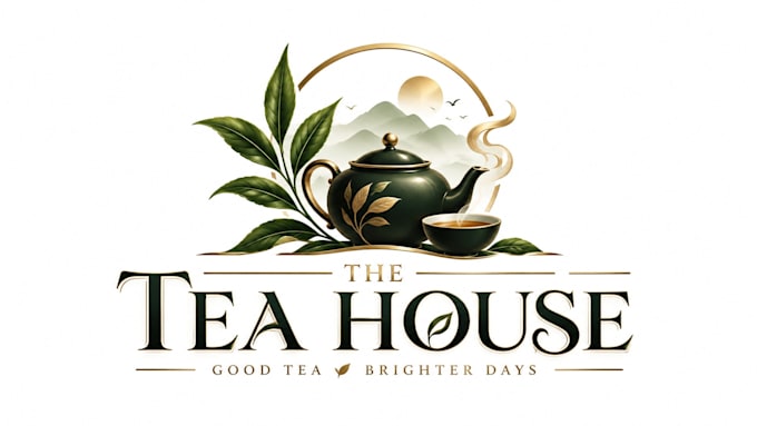 design a professional and creative ,tea shop, cafe, or herbal tea tea house logo