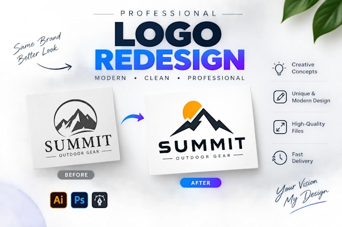 create a modern logo redesign