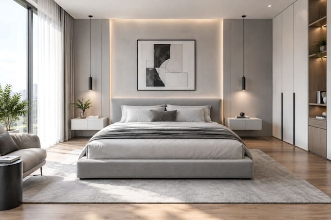 do 3d interior design, home decor, 3d rendering, room design