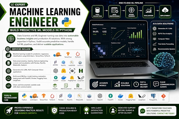 do machine learning, data science, and predictive analysis projects