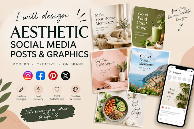 design aesthetic social media posts