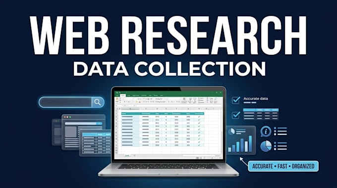 do professional web research and accurate data collection