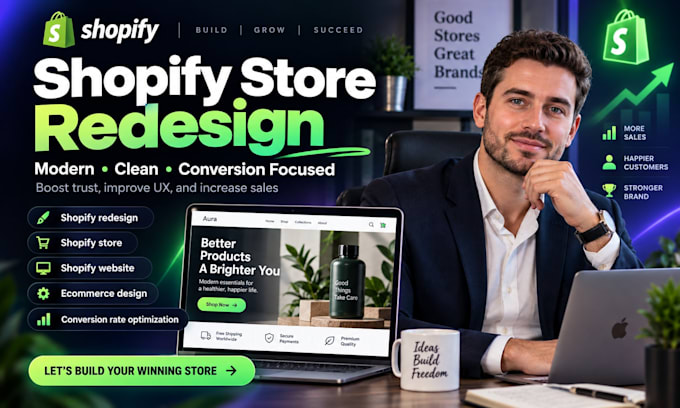 redesign shopify store homepage and improve conversions
