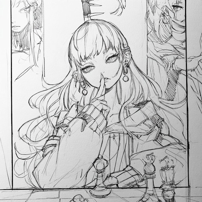 sketch you anime sketch art