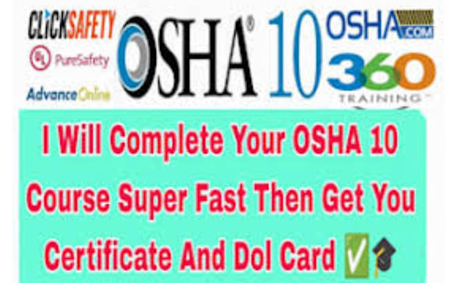 tutor for osha 10 30
