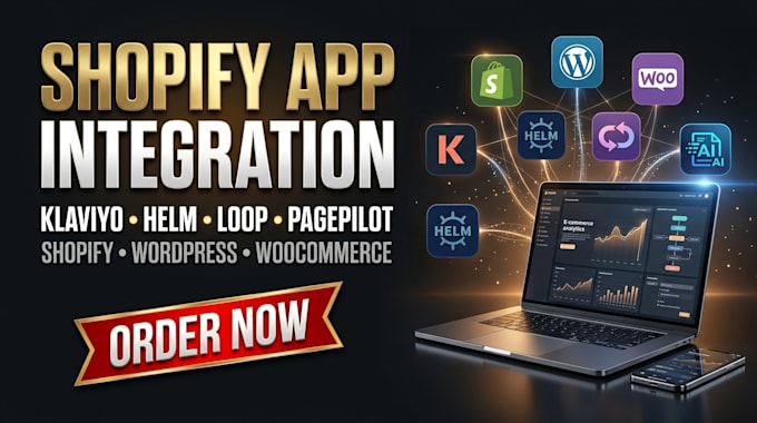 integrate klaviyo, helm, loop and pagepilot into shopify wordpress woocommerce