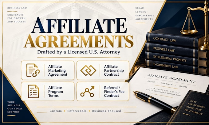 prepare a b2b affiliate partnership contract