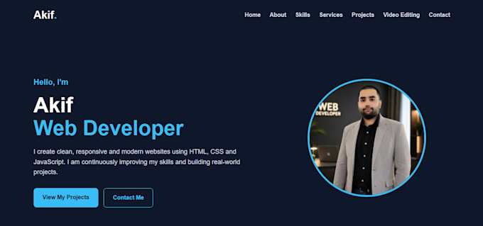 build modern responsive full stack website using react and node js