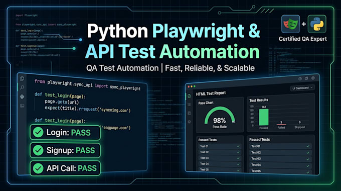 build python playwright automated tests