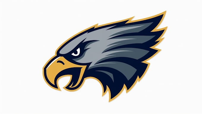 do make new style eagle ridge mascot logo design