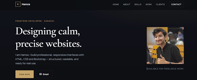 create a portfolios website
