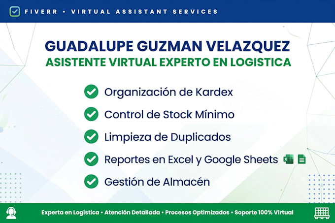 experta en logistica inventarios y almacen
