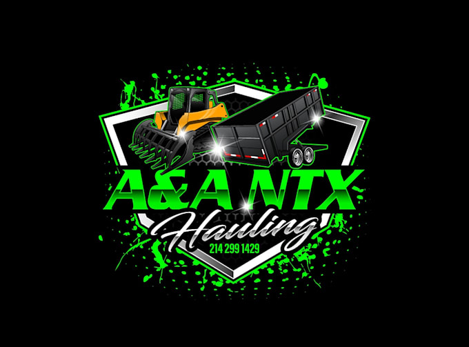 create fantastic and gorgeous dump trailer logo design