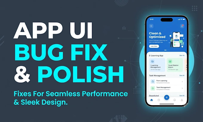 fix UI layout bugs and polish design for your app