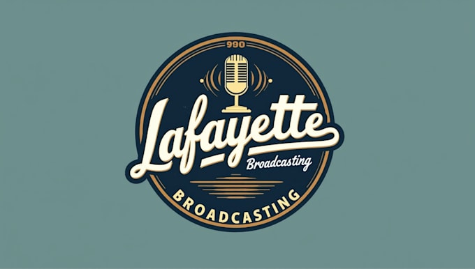 do make lafayette broadcasting vintage logo design