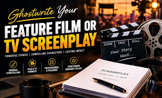 ghostwrite your feature film or TV screenplay