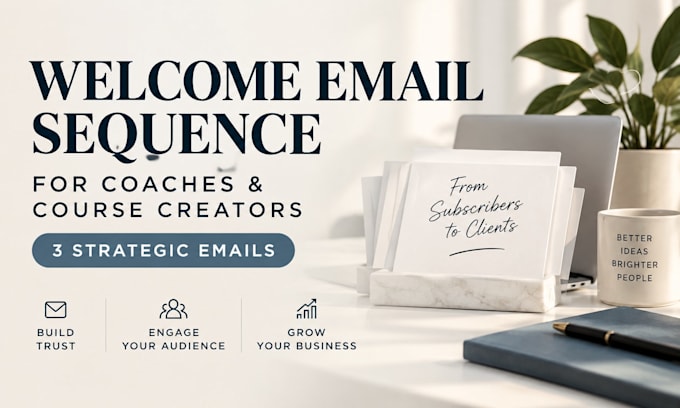 write a welcome email sequence for coaches and course creators