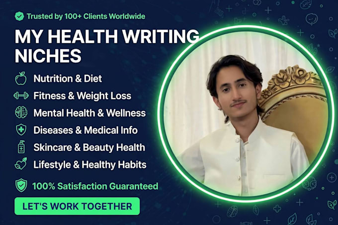 write SEO health blog posts and wellness articles