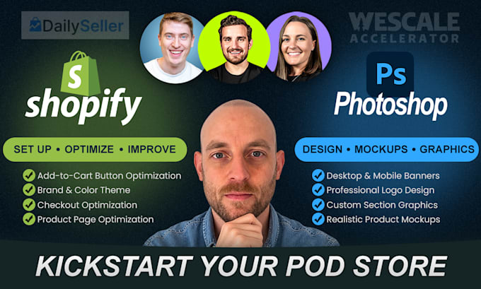 optimize, design and improve your shopify pod store
