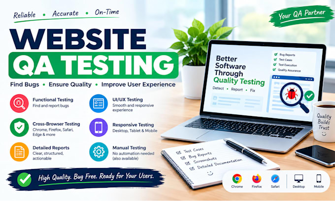manually test your website and find bugs