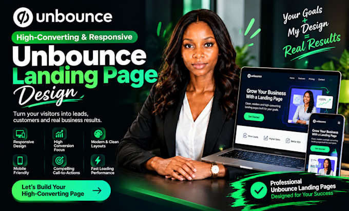 design a high converting responsive unbounce landing page