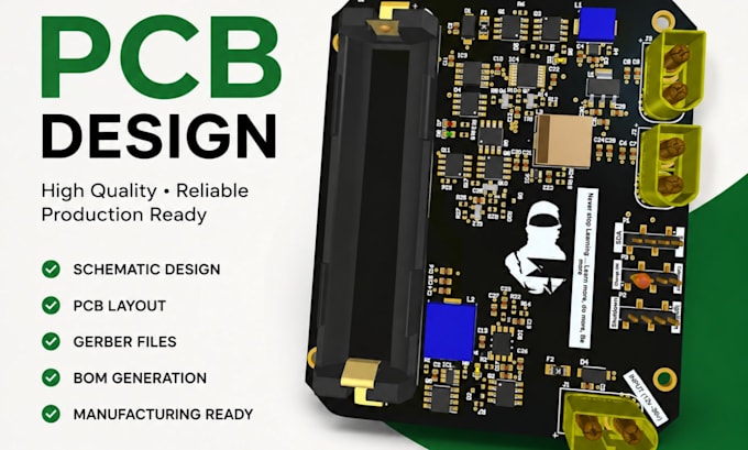 design pcb schematics, layouts, gerber files, and bom