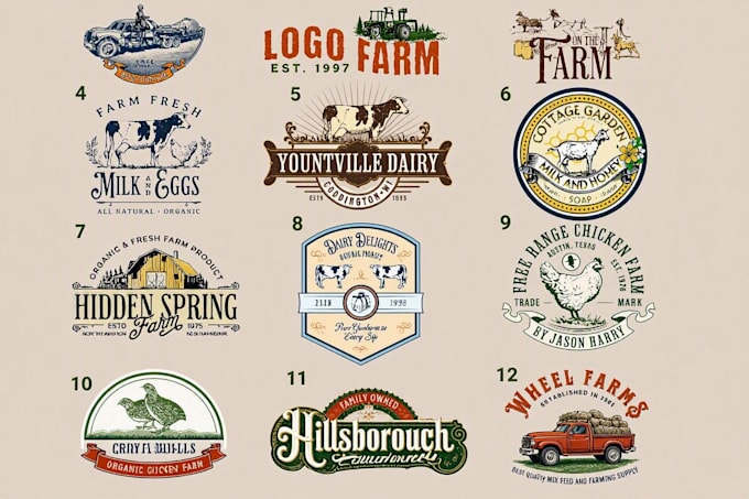 design unique farm or ranch logo
