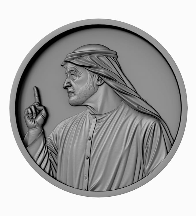 3d relief model and 3d modeling