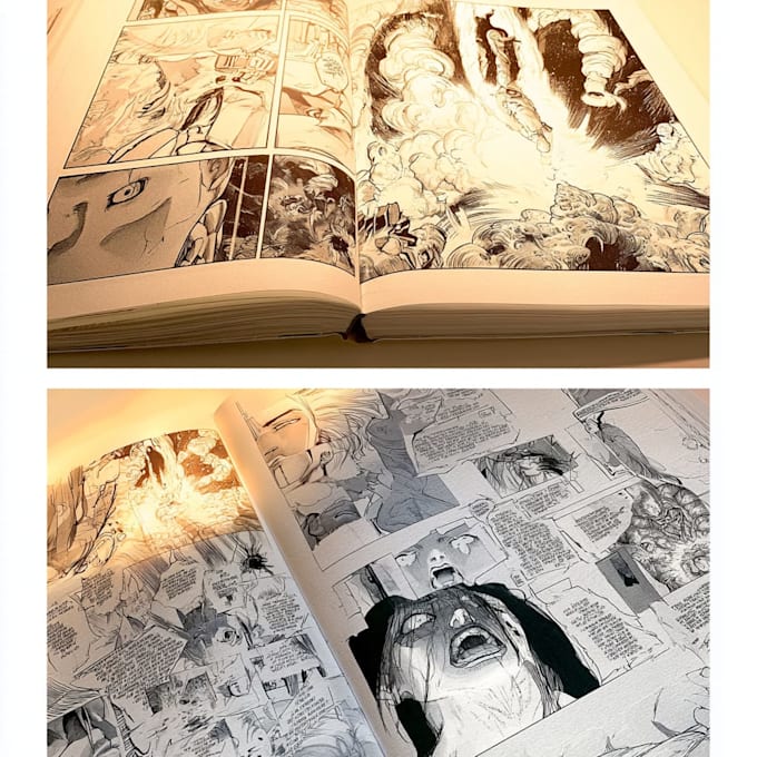 draw your comic manga page, manga comic art