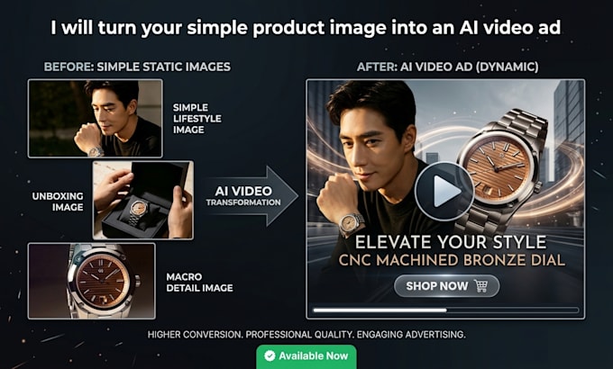 create a viral ai video ad from product image