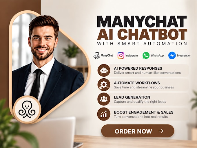 create manychat ai chatbot with smart automation