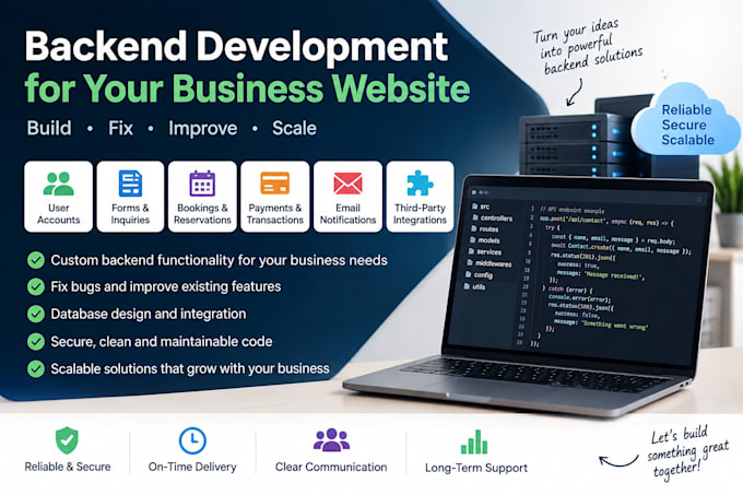 build a scalable and secure apis, microservices, and backend solutions