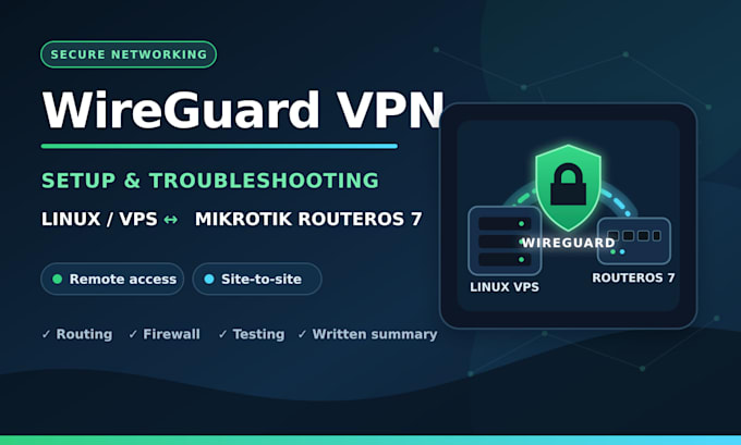 configure or troubleshoot wireguard VPN on linux and mikrotik