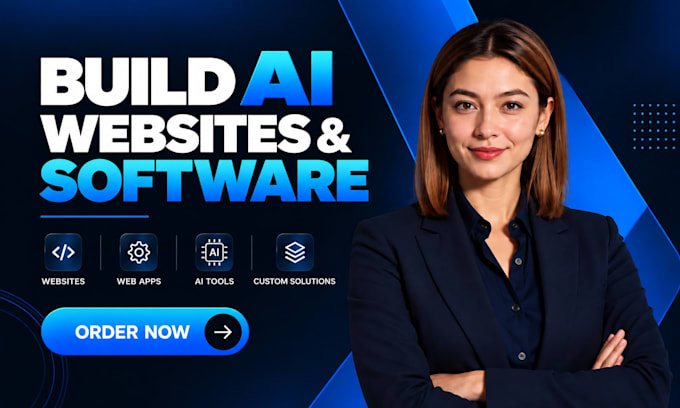build ai website, mobile app and custom ai software